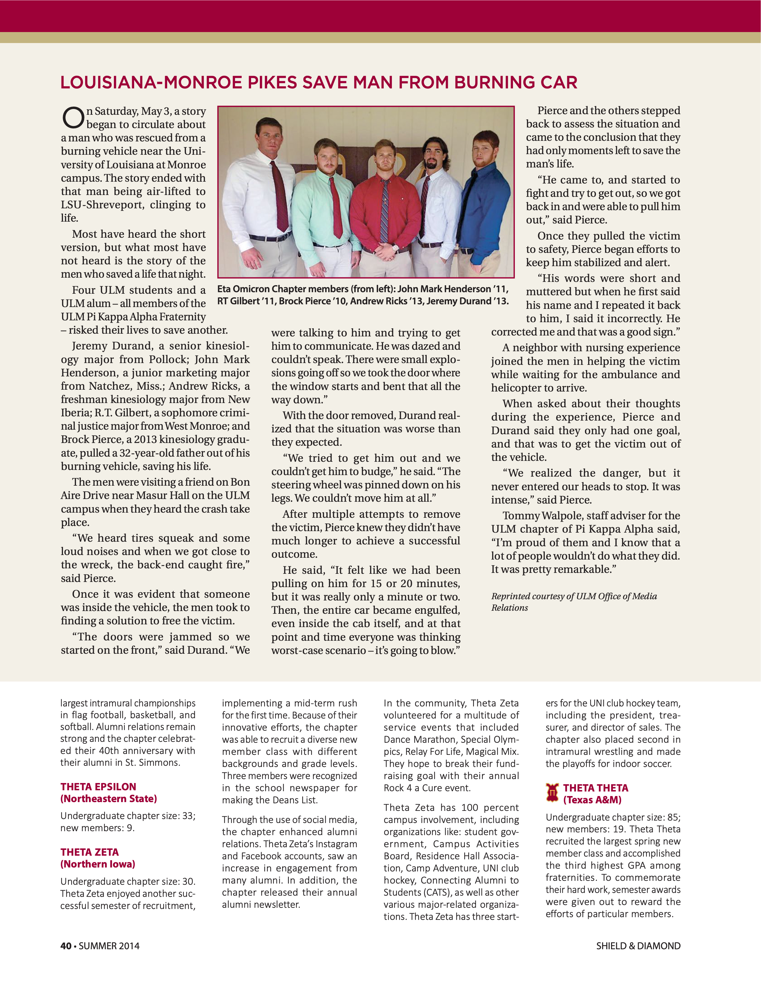 Louisiana-Monroe Pikes Save Man From Burning Car